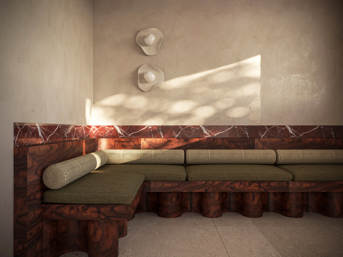 Puddle Stone Interior | Glass & Ceramic Wall Light