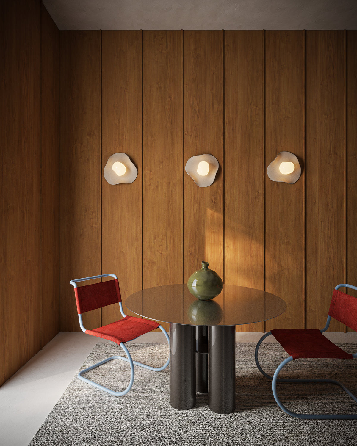 Puddle Interior | Glass & Ceramic Wall Light