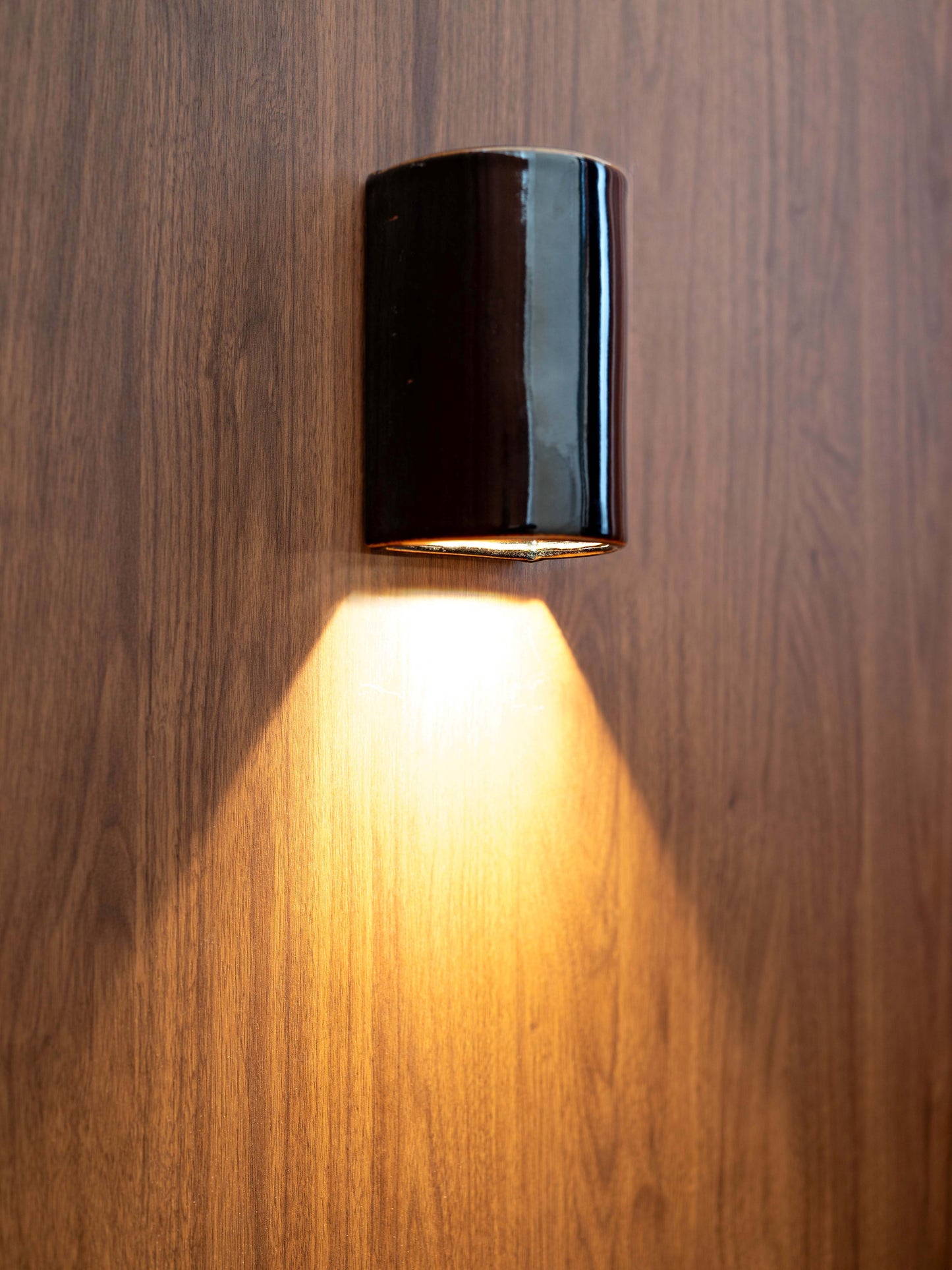 Dawn Short Exterior | Burnt Toast | Ceramic Wall Light