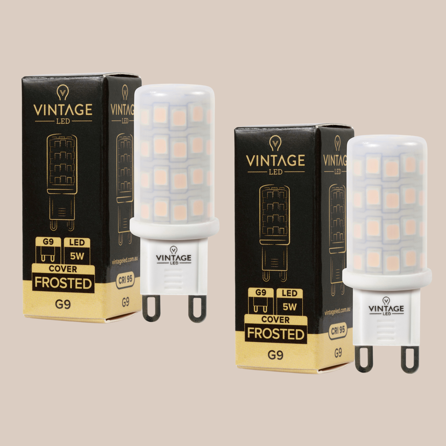 Pair of G9 5W 2700k Dimmable Globes